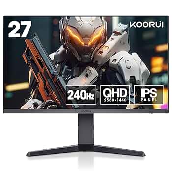Amazon.com: KOORUI 27 Inch Gaming Monitor, QHD 2560x1440